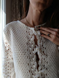 Cardigan Rose pièce unique