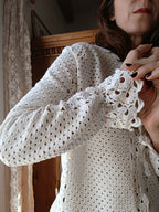 Cardigan Rose pièce unique