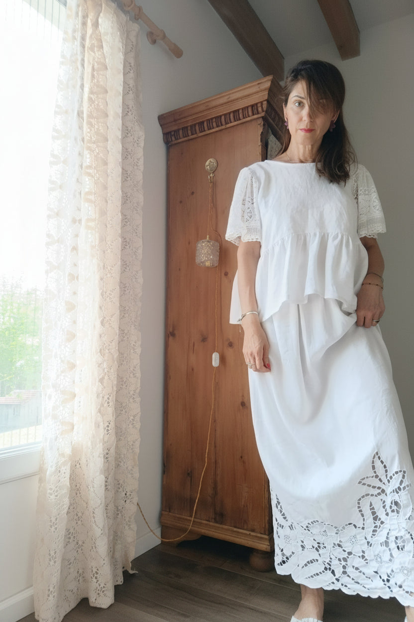 Blouse Rose pièce sur-mesure